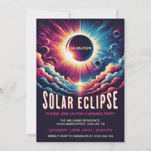 Convite Parte de visualização do Eclipse Solar