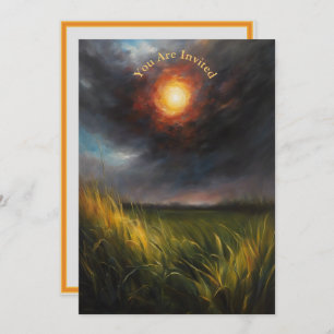 Convite Parte de Visualização do Eclipse Solar Totalmente