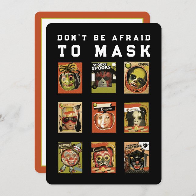 Convite Parte Dia de as Bruxas engraçado (Frente/Verso)