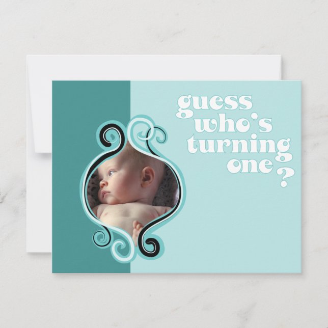 Convite Parte dianteira do quadro de Brown Swirly (Frente)