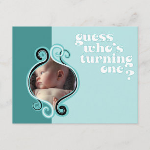 Convite Parte dianteira do quadro de Brown Swirly