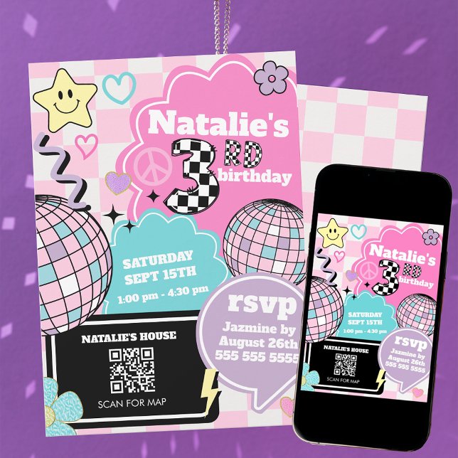 Convite Parte do aniversário de 3 anos do Disco do Groovy  (Criador carregado)