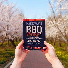 Convite Parte do CHURRASCO do quintal do dia de os pais