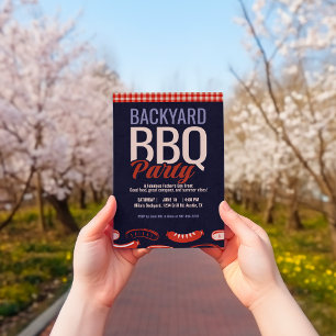 Convite Parte do CHURRASCO do quintal do dia de os pais