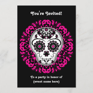 Convite Parte do crânio do açúcar