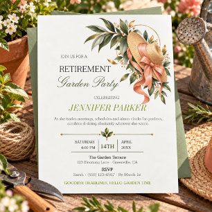 Convite Parte do Jardim de Jardinagem Botânica Elegante pa