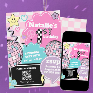 Convite Parte do primeiro aniversario do Disco do Groovy R