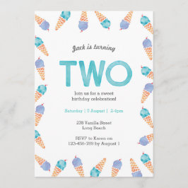 Convite Parte segundo aniversário | SORVETE