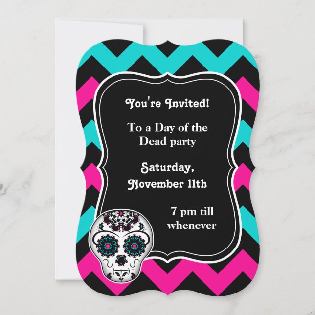 Convite Partida de cromo do crânio (Frente)