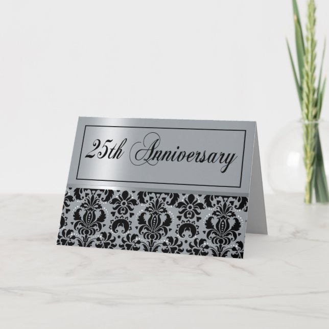 Convite Partido 25 (Chaucer/preto prateado) (Frente)