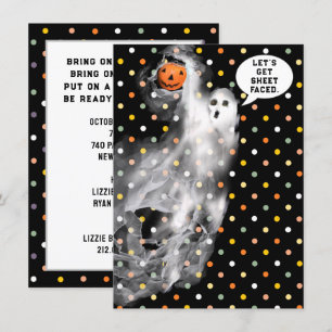 Convite partido adulto do Dia das Bruxas