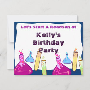 Convite Partido ajustado da química