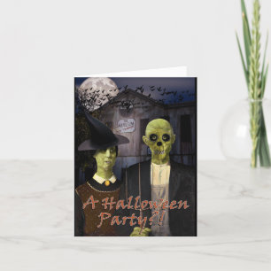 Convite Partido Americano do Halloween