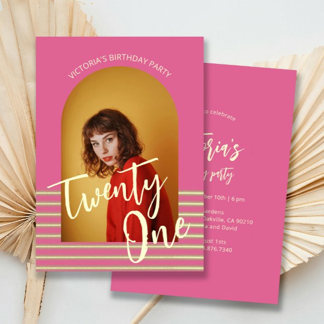 Convite Partido aniversário de 21 anos de Fotografia de Ar (Criador carregado)