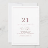 Partido aniversário de 21 anos Dourado minimalista