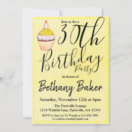 Convite Partido aniversário de 30 anos de Aquarela do Cupc