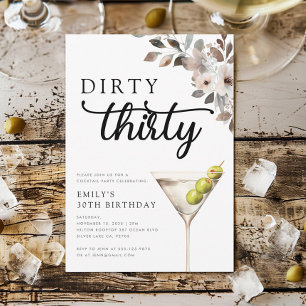 Convite Partido aniversário de 30 anos Sujo 30