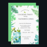 Convite Partido aniversário de 40 anos Coctail Green Blue<br><div class="desc">Convide seus amigos e família para brindar a um marco com nosso elegante Convite de festas aniversário de 40 anos coquetel Verde Azul Folha. Apresentando um sofisticado design com folhas verdes e azuis, este convite dá o tom perfeito para uma celebração chica e memorável. Elegante Design de folha: O convite...</div>