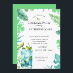 Convite Partido aniversário de 40 anos Coctail Green Blue<br><div class="desc">Convide seus amigos e família para brindar a um marco com nosso elegante Convite de festas aniversário de 40 anos coquetel Verde Azul Folha. Apresentando um sofisticado design com folhas verdes e azuis, este convite dá o tom perfeito para uma celebração chica e memorável. Elegante Design de folha: O convite...</div>