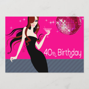 Convite Partido aniversário de 40 anos dos Cocktails Diva
