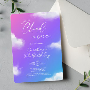 Convite Partido Aniversário de criança Roxo