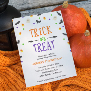 Convite Partido assustador da celebração   do aniversár