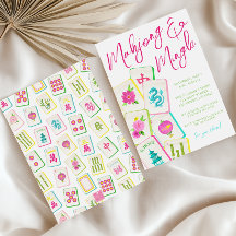 Partido Azulejos Watercolor Bright Mahjong