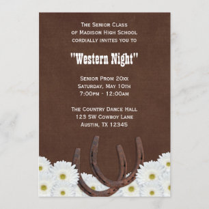 Convite Partido Baile de formatura Formal do País Ocidenta