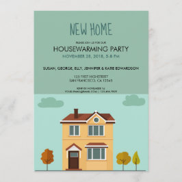 Convite Partido bonito home novo do housewarming