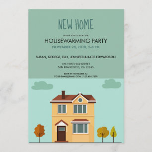 Convite Partido bonito home novo do housewarming