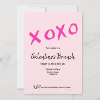 Partido Brunch da Galentine Chic Galentine, cor-de