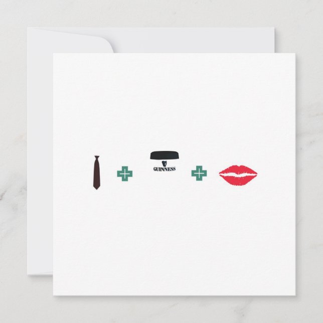 Convite Partido Casal - tema irlandês (Frente)