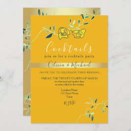 Convite Partido Casamento Cocktail