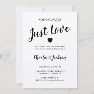 Convite Partido Casual Rustic Kraft Casual Elopement