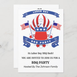 Convite Partido CHURRASCO Americano da águia no Dia do Tra