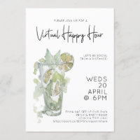 Partido Cocktail de Distância Social da Hora Virtu