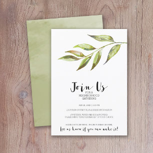 Convite Partido Cocktail Moderno da Vizinhança com Waterc