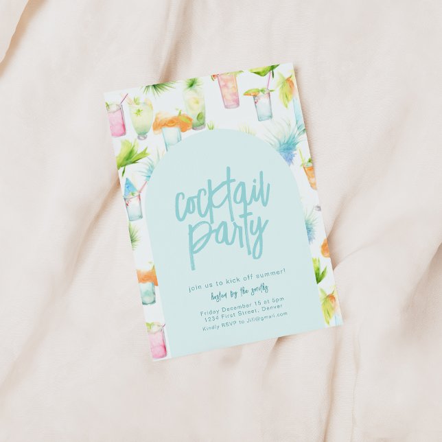 Convite Partido Cocktail Summer Inv (Criador carregado)