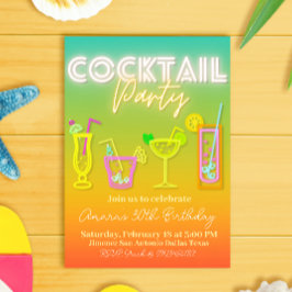 Convite Partido Cocktail - Tropical