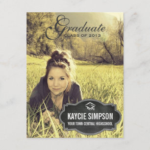 Convite Partido completo do formando da foto com Tag do