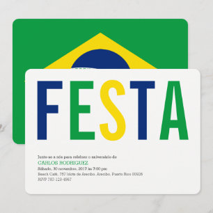 Convite Partido: Convites: Brasil: Bandeira peruana
