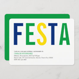 Convite Partido: Convites: Brasil: Bandeira peruana