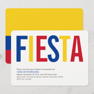 Convite Partido: Convites: Colômbia: Bandeira colombiana