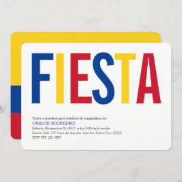 Convite Partido: Convites: Colômbia: Bandeira colombiana