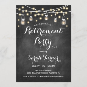 Convite Partido da aposentadoria - Quadro calcário