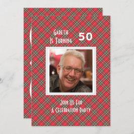 Convite Partido da Celebração do Tartan Escocês