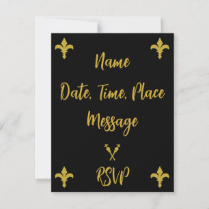 Convite Partido da Coroa Real Inglesa King Charles