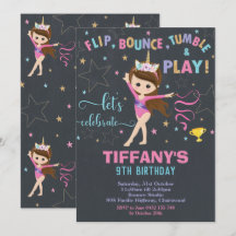 Partido da ginástica da menina do unicórnio do