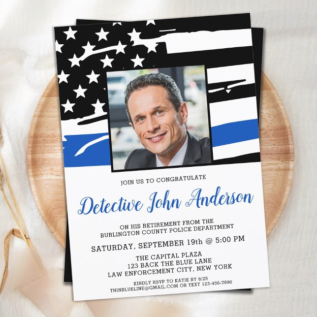 Convite Partido da Polícia de Fotografia de polícia Retira (Criador carregado)