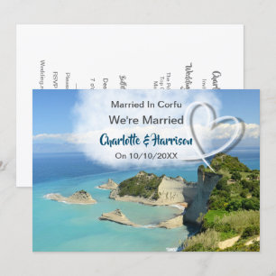 Convite Partido Da Recepção de casamento postada Casado 